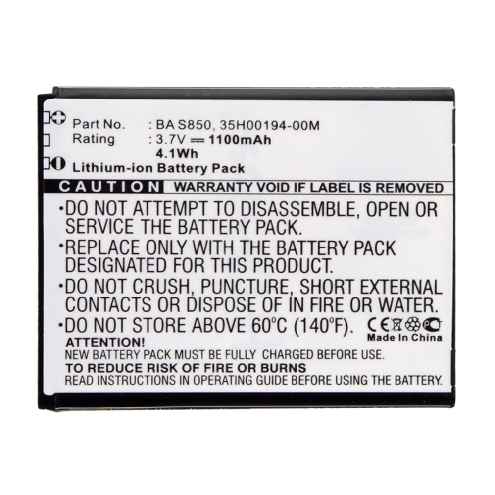 Synergy Digital Cell Phone Battery, Compatible with HTC 35H00194-00M Cell Phone Battery (Li-ion, 3.7V, 1100mAh)