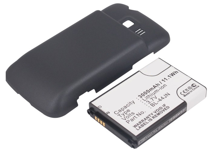 Synergy Digital Cell Phone Battery, Compatiable with LG BL-44JN Cell Phone Battery (3.7V, Li-ion, 3000mAh)