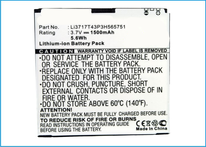 Synergy Digital Cell Phone Battery, Compatiable with BoostMobile Li3717T43P3H565751, Li3717T43P3H565751-H Cell Phone Battery (3.7V, Li-ion, 1500mAh)