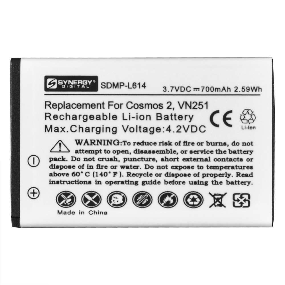SDMP-L614 Li-Ion Battery - Rechargable Ultra High Capacity (Li-Ion 3.7V 700 mAh) - Replacement For LG BL-46CN Cellphone Battery