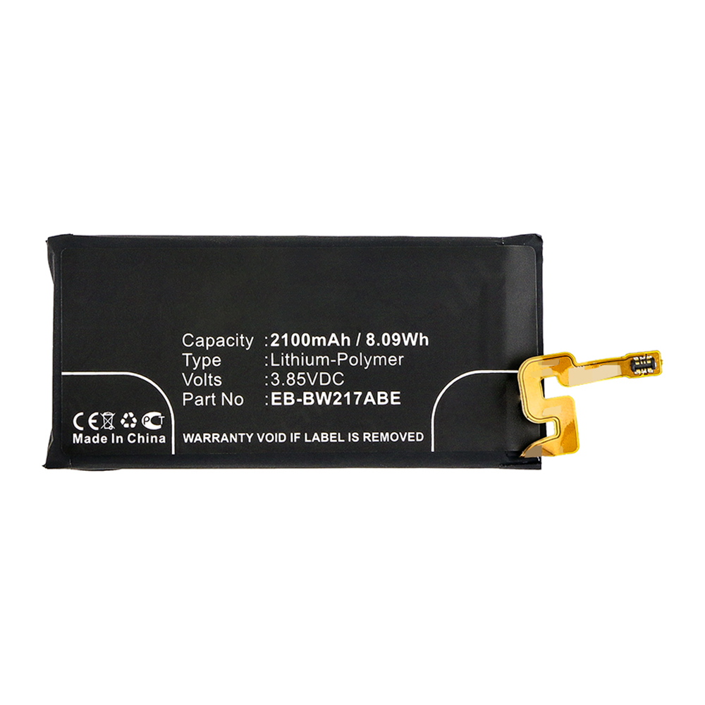 Synergy Digital Cell Phone Battery, Compatible with Samsung EB-BW217ABE Cell Phone Battery (Li-Pol, 3.85V, 2100mAh)