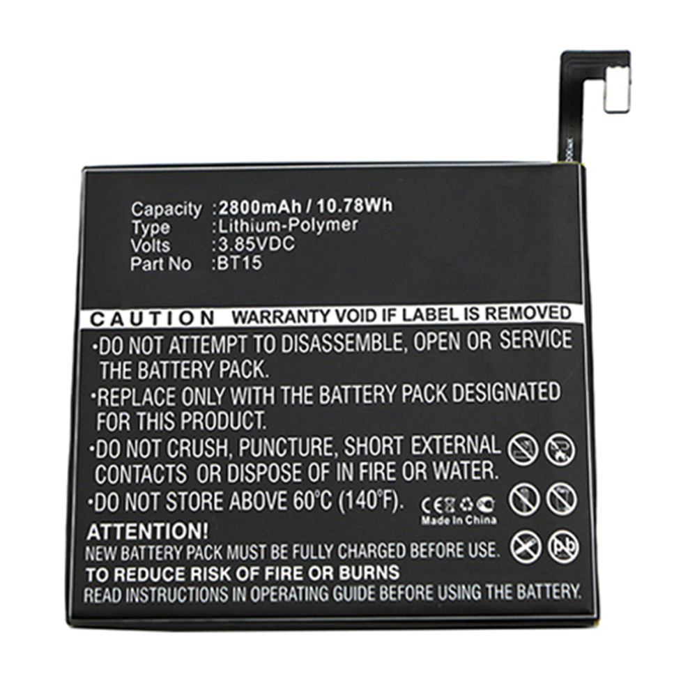 Synergy Digital Cell Phone Battery, Compatible with Meizu BT15 Cell Phone Battery (Li-Pol, 3.85V, 2800mAh)
