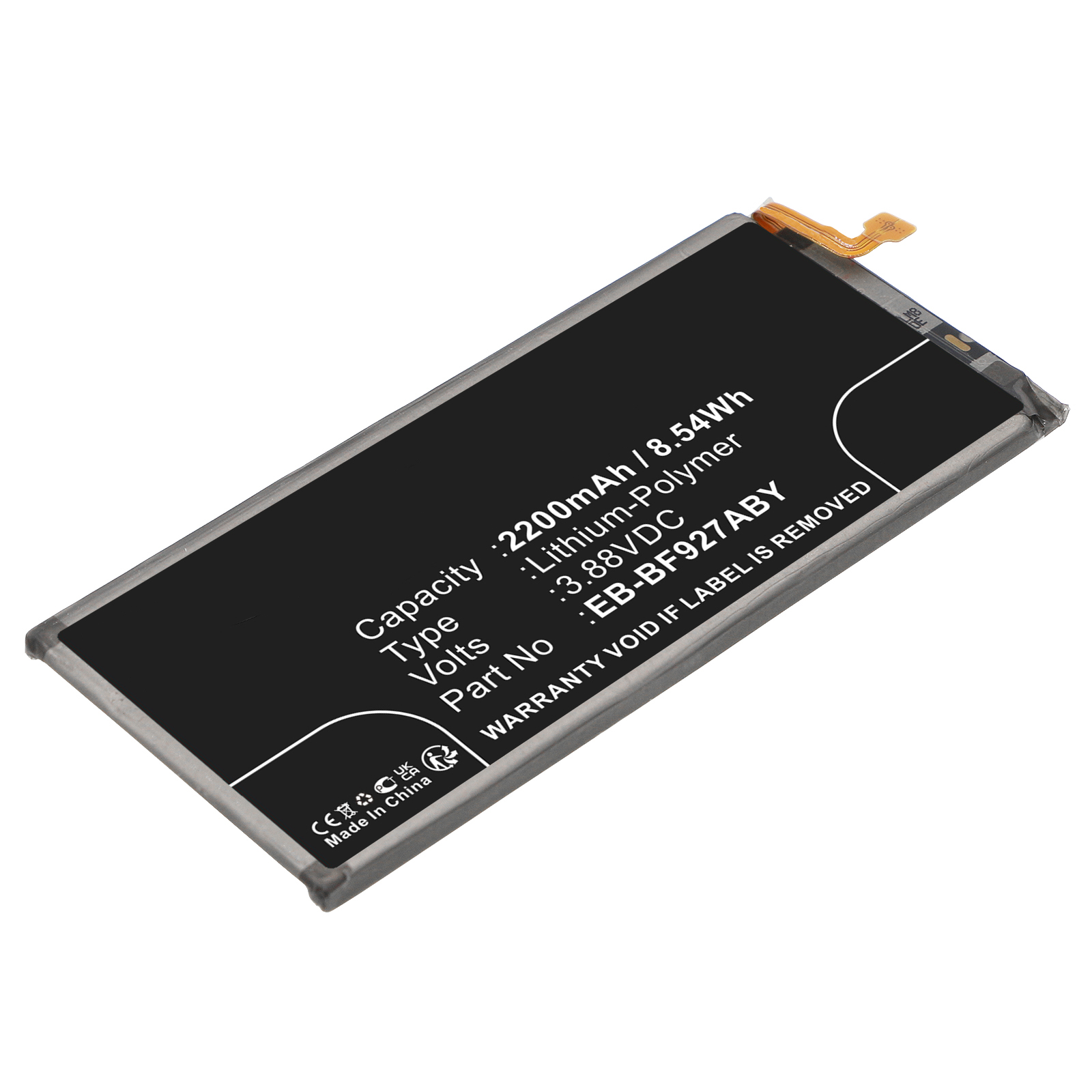 Synergy Digital Cell Phone Battery, Compatible with Samsung EB-BF927ABY Cell Phone Battery (Li-Pol, 3.88V, 2200mAh)
