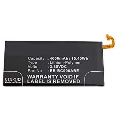 Synergy Digital Cell Phone Battery, Compatiable with Samsung EB-BC900ABA, EB-BC900ABE Cell Phone Battery (3.85V, Li-Pol, 4000mAh)