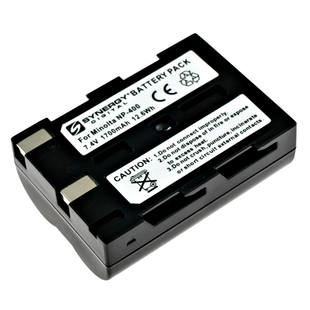 NP-400 Lithium-Ion Battery - Rechargeable Ultra High Capacity (1500 mAh) - replacement for Minolta NP-400 & Pentax D-LI50 Battery