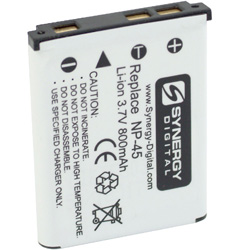 NP-45 Lithium-Ion Battery - Rechargeable Ultra High Capacity (800 mAh) - replacement for Fui NP-45 Battery
