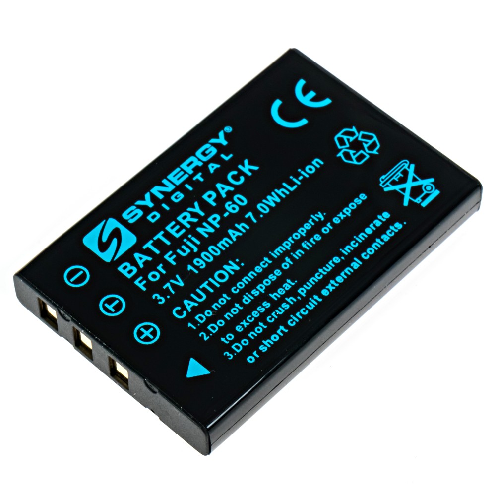 NP-60 Lithium Battery - Rechargeable Ultra High Capacity (1050 mAh) - replacement for Fuji NP-60, Pentax D-L12, Kodak KLIC-5000, Samsung SLB-1037 Battery