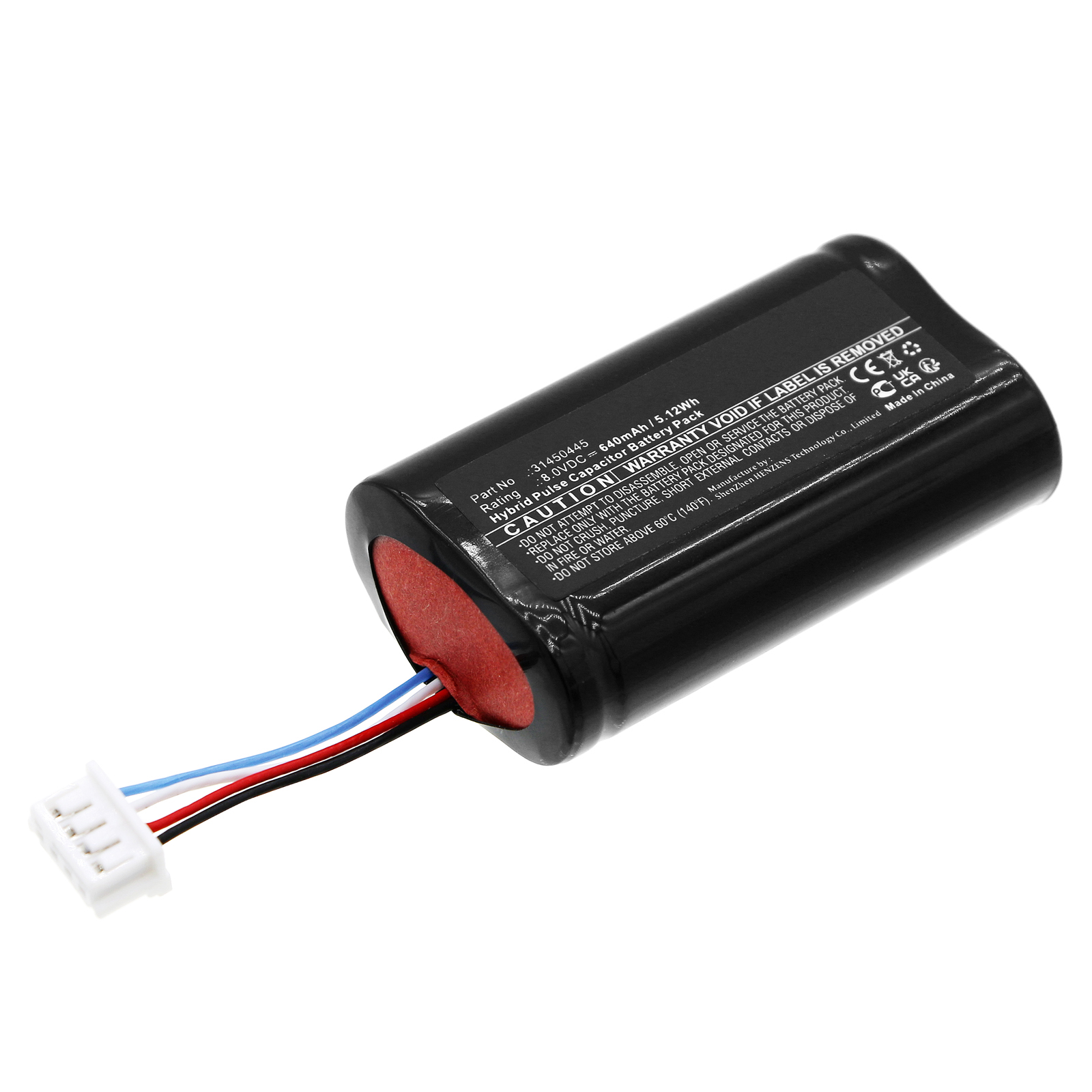 Synergy Digital Siren Alarm Battery, Compatible with VOLVO P0839A Siren Alarm Battery (HPC, 8V, 640mAh)
