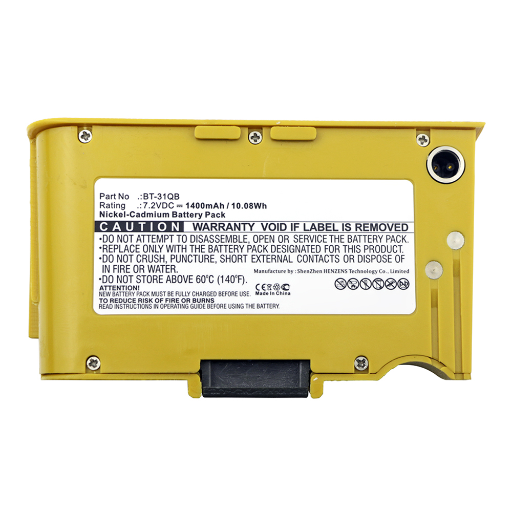 Synergy Digital Equipment Battery, Compatible with Topcon BT-31Q Equipment Battery (Ni-CD, 7.2V, 1400mAh)