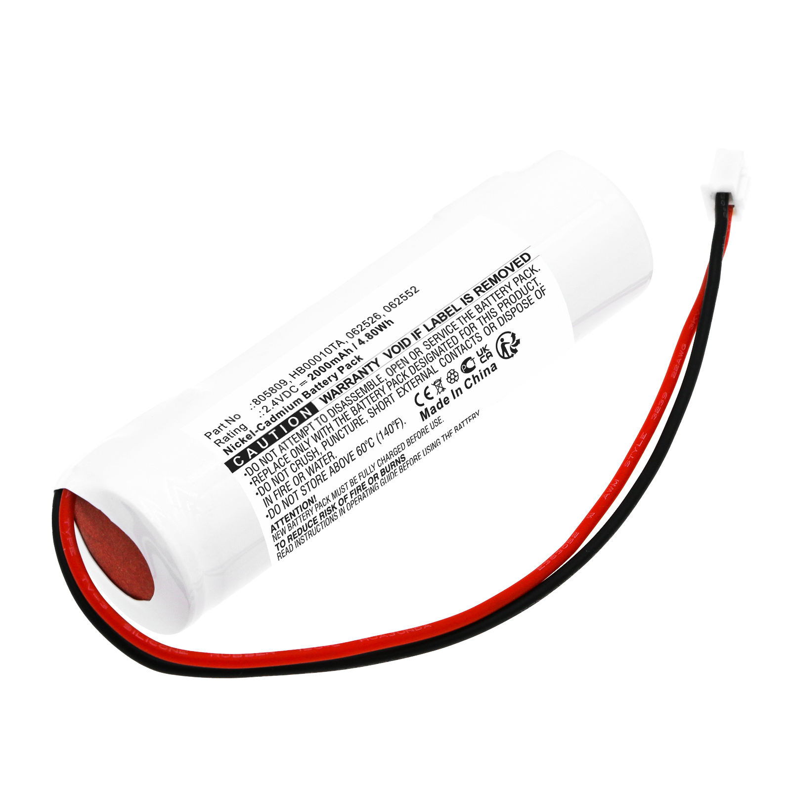 Synergy Digital Emergency Lighting Battery Compatible with Legrand HB00010TA Emergency Lighting Battery (Ni-CD, 2.4V, 2000mAh)