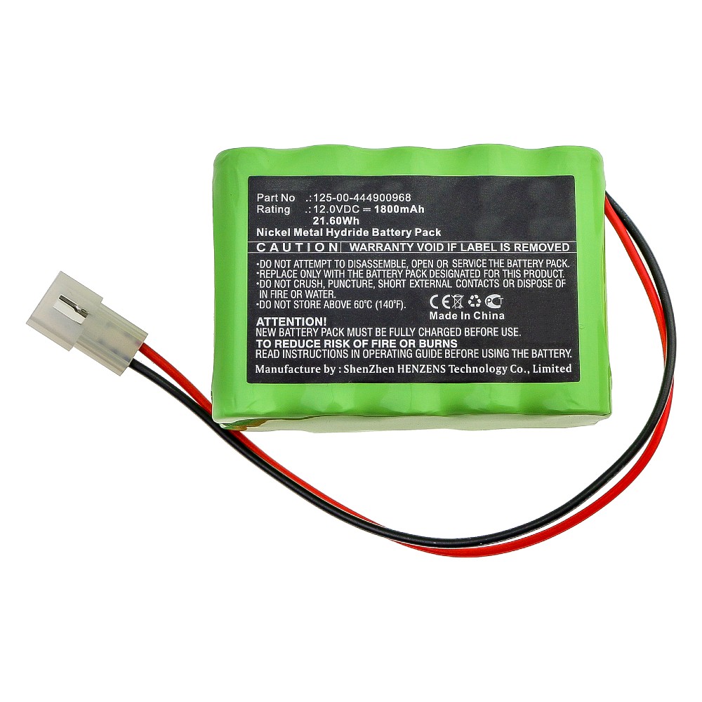 Synergy Digital Medical Battery, Compatible with Alaris Medicalsystems 125-00-444900968 Medical Battery (Ni-MH, 12V, 1800mAh)