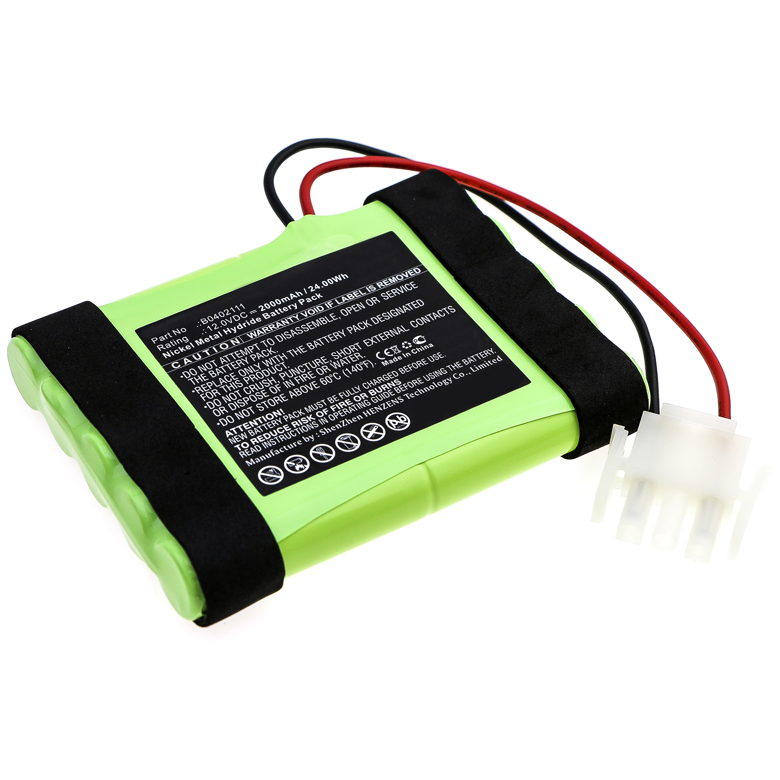Synergy Digital Medical Battery, Compatible with GE B0402111 Medical Battery (12V, Ni-MH, 2000mAh)