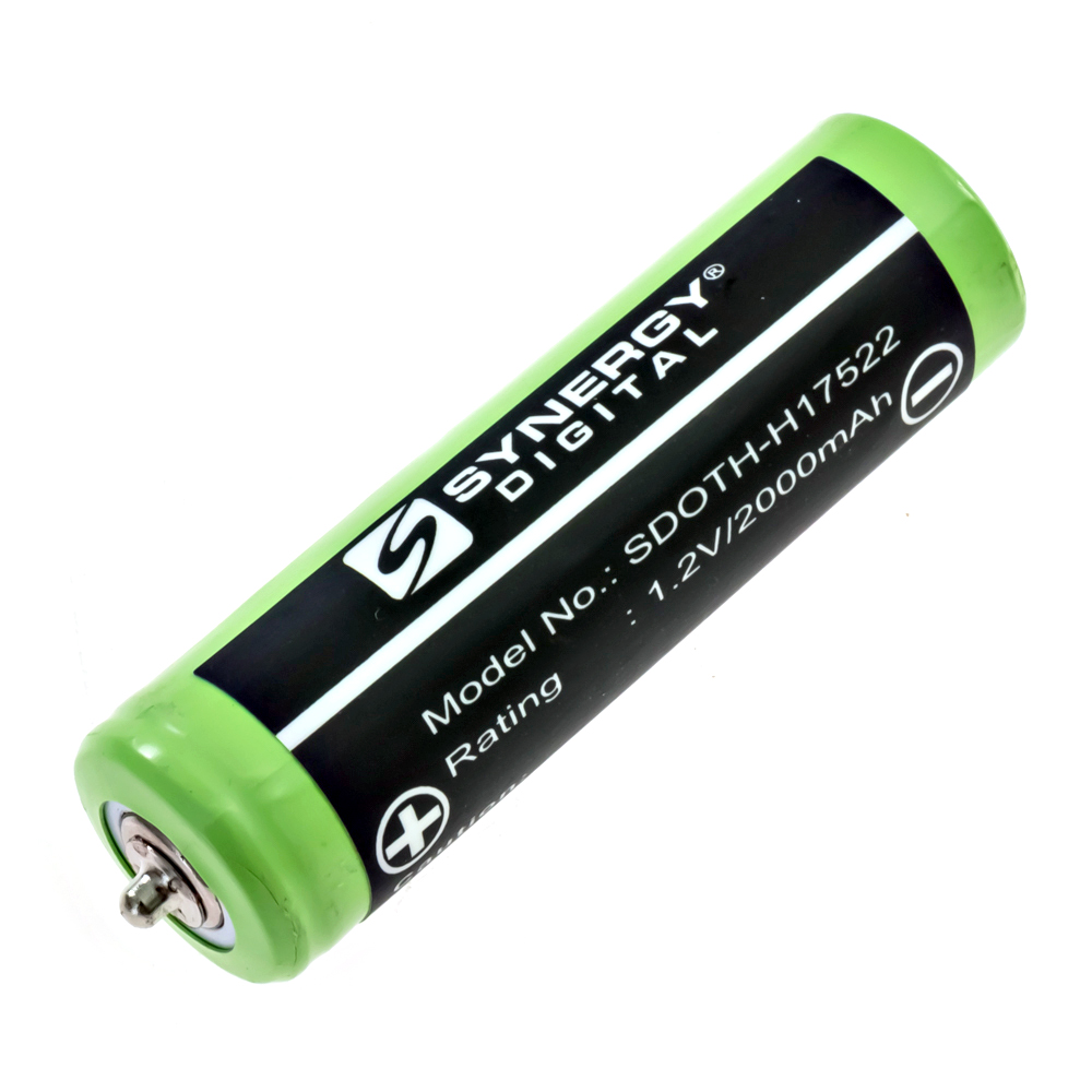 Synergy Digital Shaver Battery, Compatible with Braun 1HR-AAUV Shaver Battery (Ni-MH, 1.2V, 2000mAh)