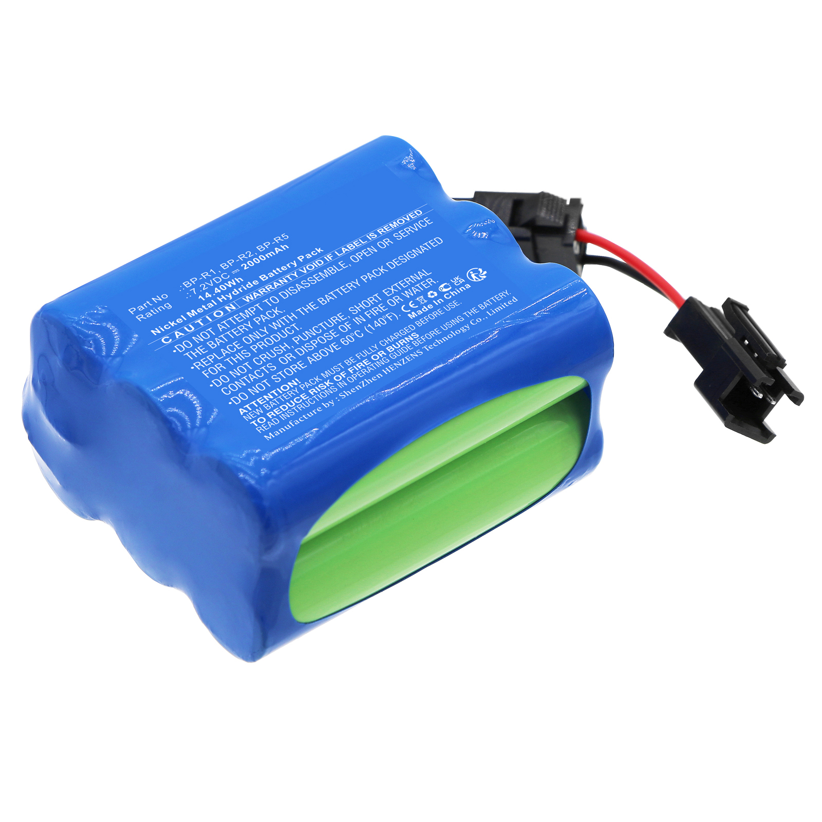 Synergy Digital DAB Digital Battery, Compatible with TEAC BP-R1 DAB Digital Battery (Ni-MH, 7.2V, 2000mAh)
