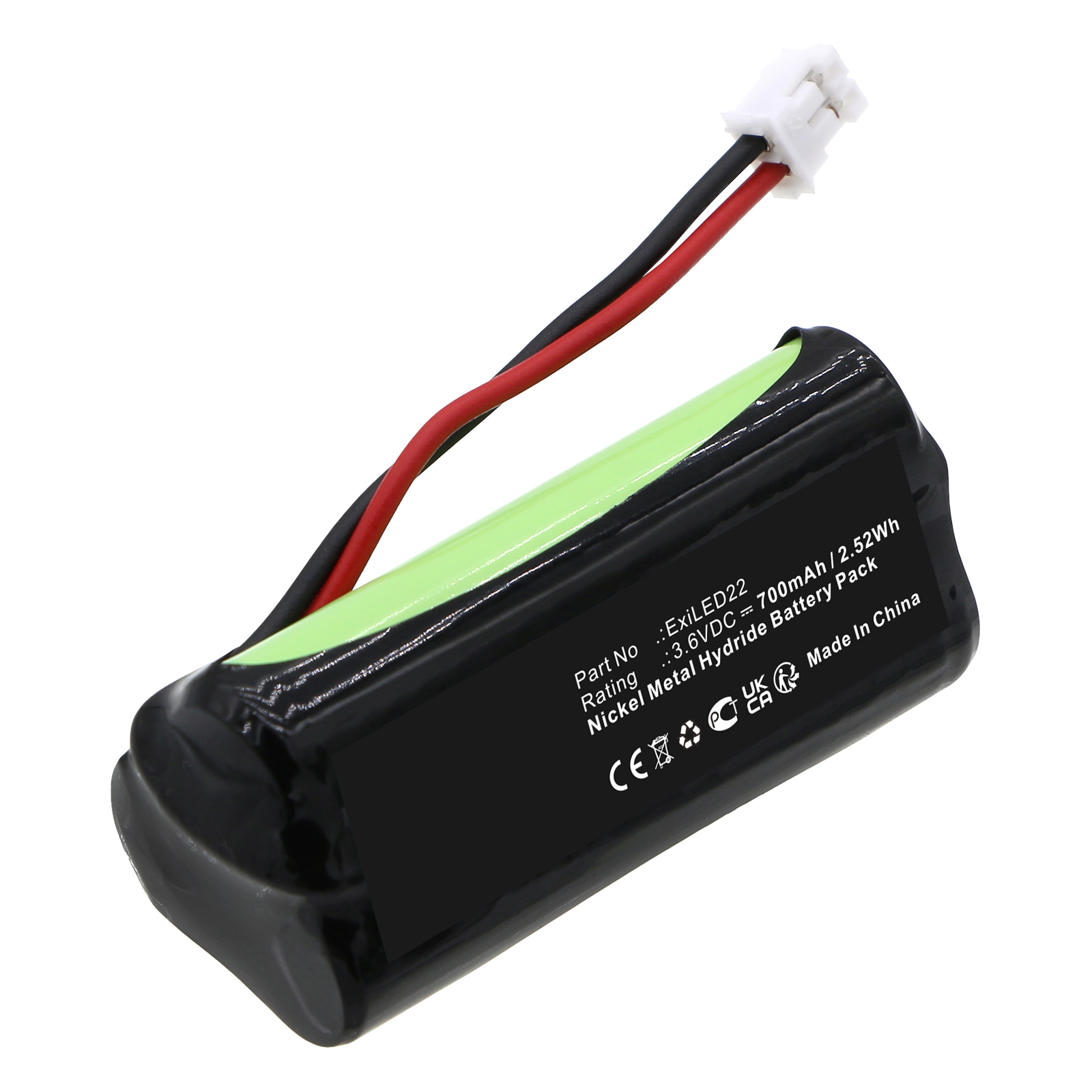 Synergy Digital Alarm System Battery, Compatible with Honeywell 290180 Alarm System Battery (Ni-MH, 3.6V, 700mAh)
