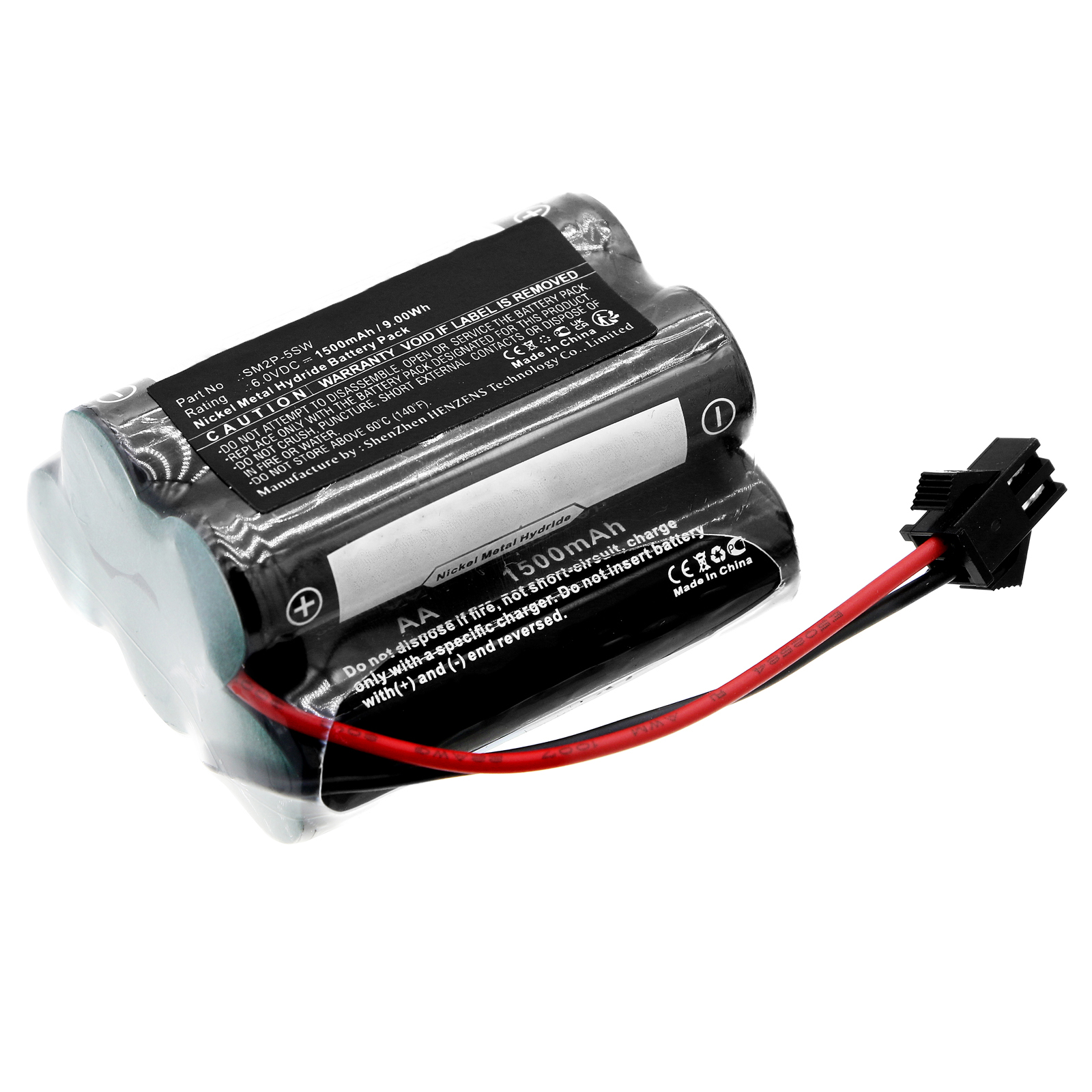 Synergy Digital Solar Battery, Compatible with Sunforce SM2P-5SW Solar Battery (Ni-MH, 6V, 1500mAh)