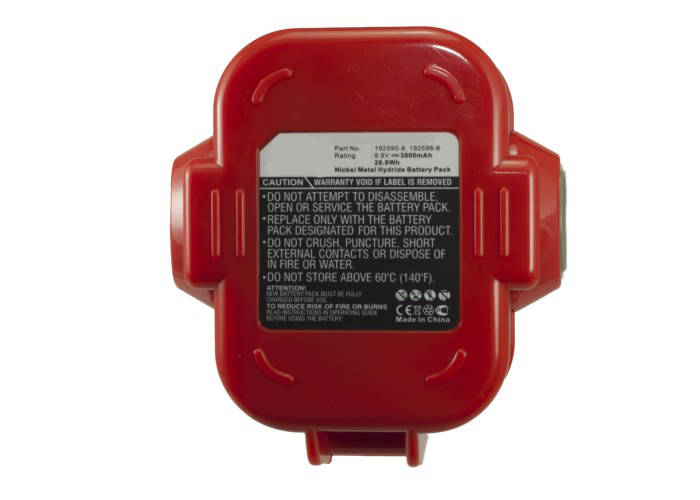 Synergy Digital Power Tool Battery, Compatiable with Makita 192595-8, 192596-6, 192638-6, 192697-A, 193058-7, 193099-3, 193156-7, 193977-7, 638344-4-2, 9120, 9122, 9133, 9134, 9135, 9135A Power Tool Battery (9.6V, Ni-MH, 3000mAh)