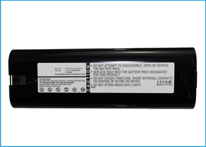 Synergy Digital Power Tool Battery, Compatiable with Makita 191679-9, 192532-2, 192695-4, 632002-4, 632003-2, 7000, 7002, 7033 Power Tool Battery (7.2V, Ni-MH, 3000mAh)