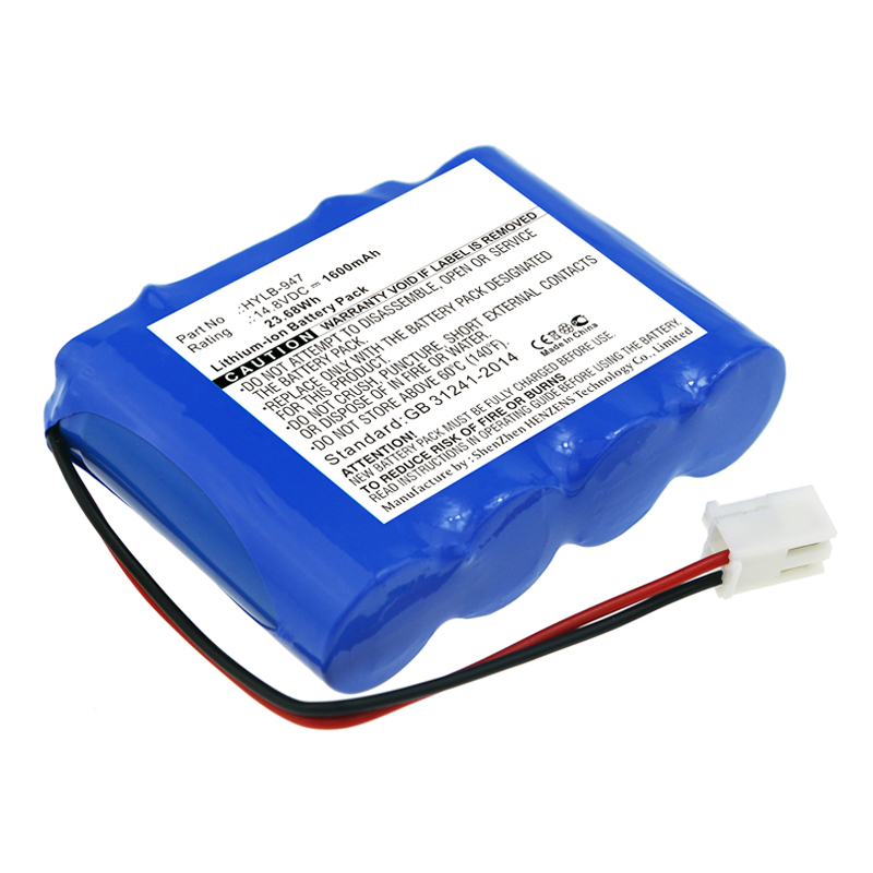 Synergy Digital Medical Battery, Compatible with Biocare HYLB-947 Medical Battery (14.8V, Li-ion, 1600mAh)