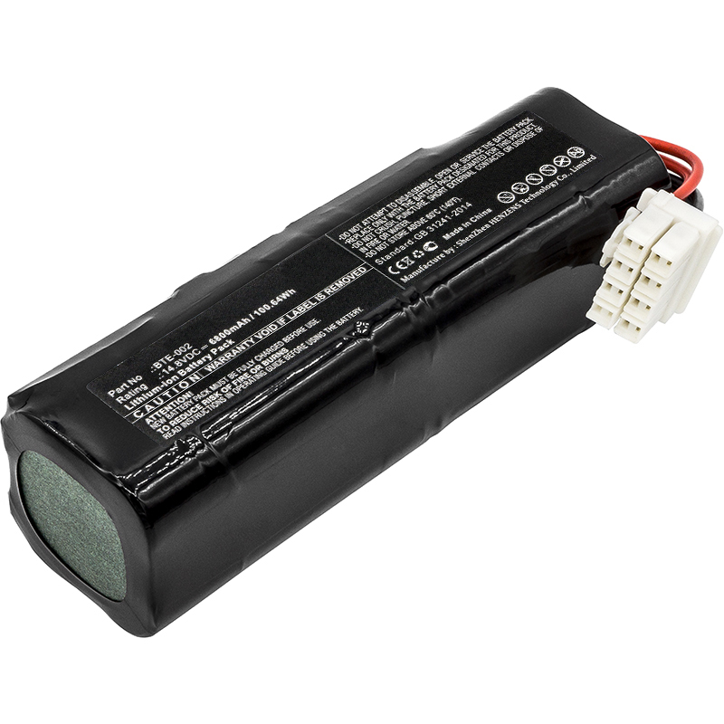 Synergy Digital Medical Battery, Compatible with Fukuda 510114040, BTE-002 Medical Battery (14.8V, Li-ion, 6800mAh)