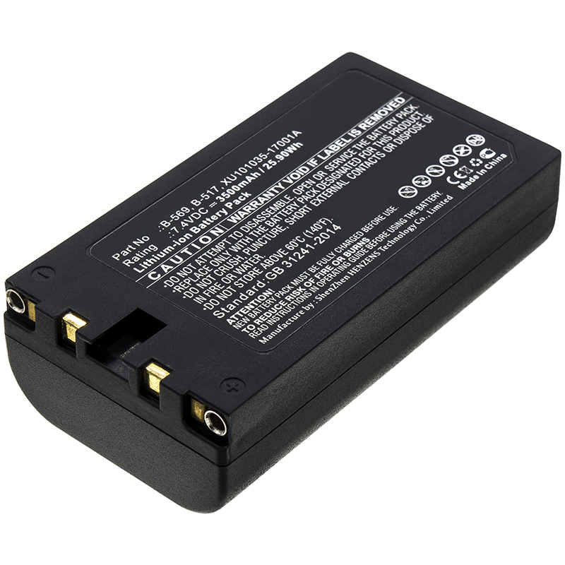 Synergy Digital Equipment Battery, Compatible with Graphtec B-569, XU101035-17001A Equipment Battery (7.4V, Li-ion, 3500mAh)