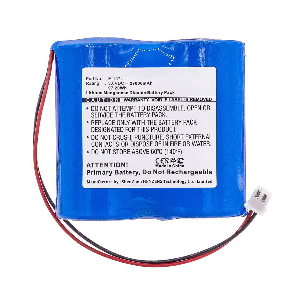 Synergy Digital Automatic Flusher Battery, Compatible with Siemens E-1574 Automatic Flusher Battery (Li-MnO2, 3.6V, 27000mAh)