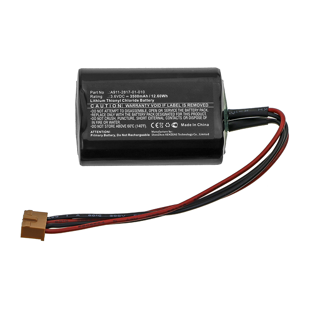 Synergy Digital PLC Battery, Compatible with A911-2817 PLC Battery (3.6V, Li-SOCl2, 3500mAh)