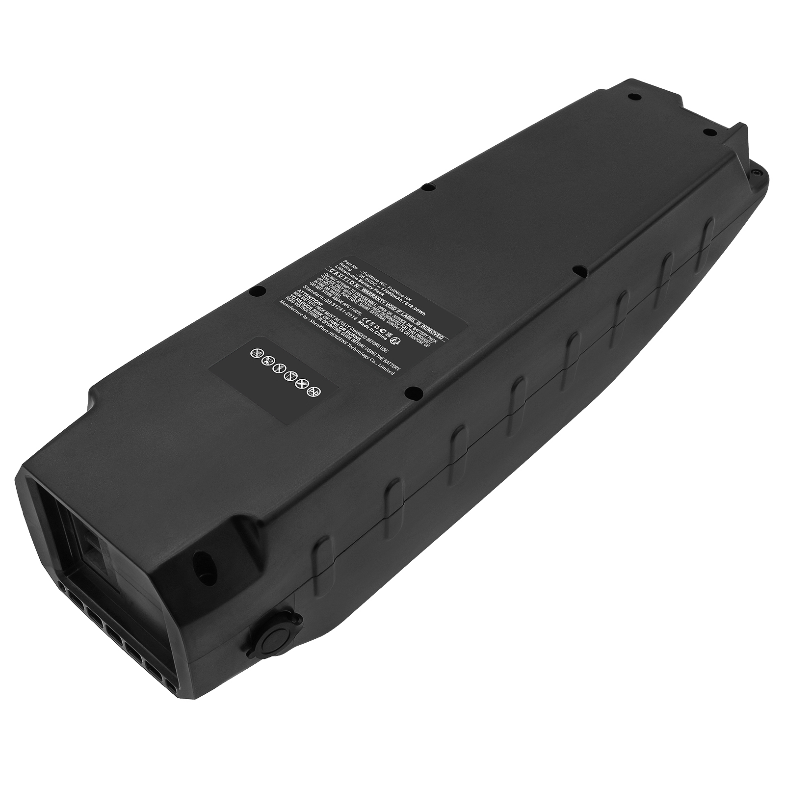 Synergy Digital Electric eBike Battery, Compatible with Haibike FullNine RC Electric eBike Battery (Li-ion, 36V, 17000mAh)