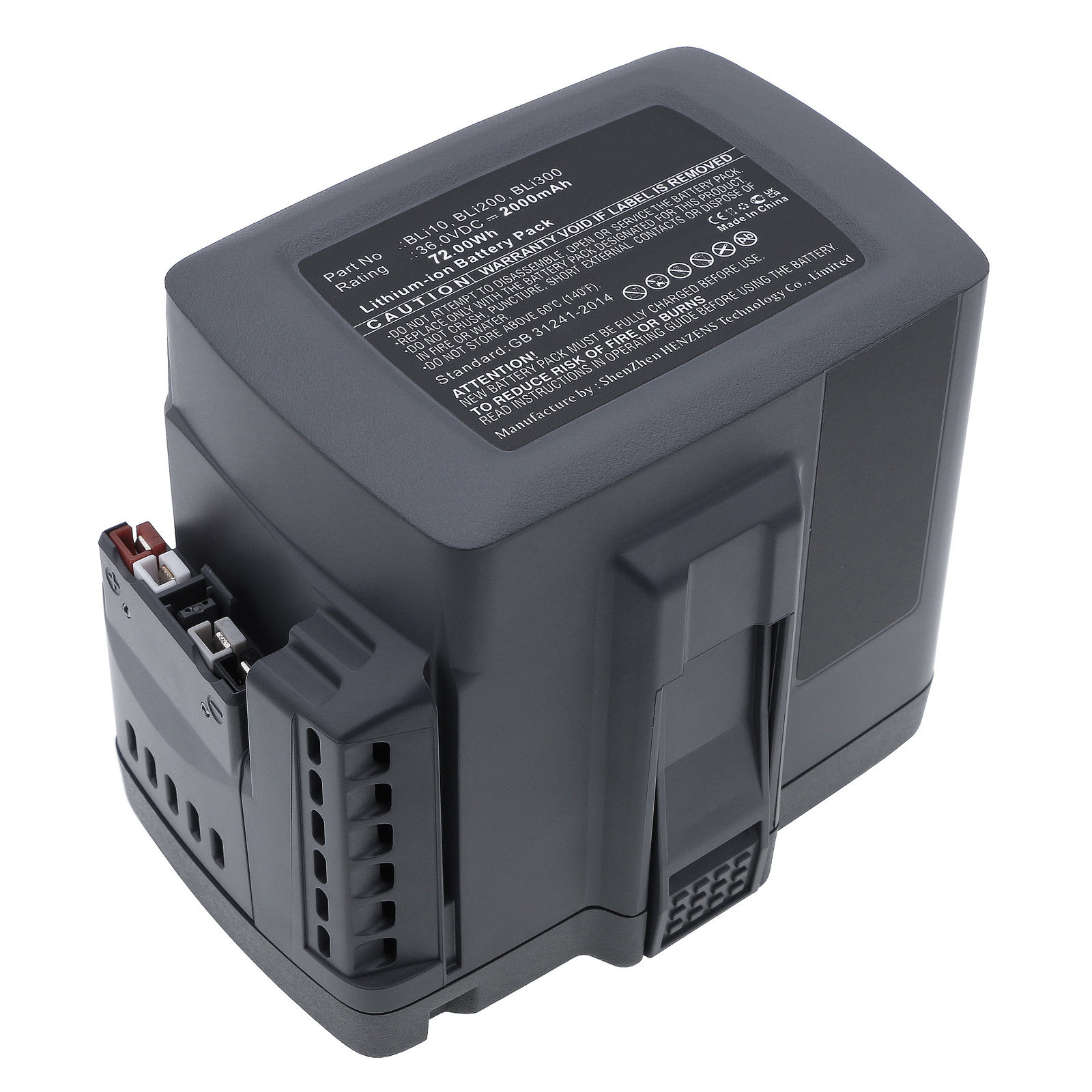 Synergy Digital Lawn Mower Battery, Compatible with Husqvarna BLi10 Lawn Mower Battery (Li-ion, 36V, 2000mAh)