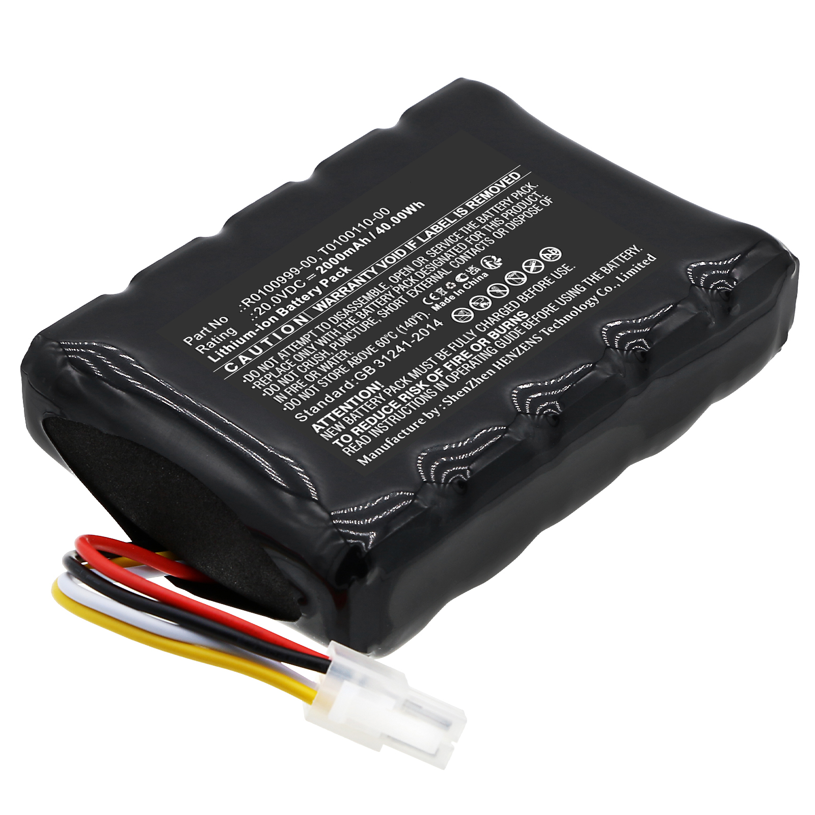 Synergy Digital Lawn Mower Battery, Compatible with Cramer R0100999-00 Lawn Mower Battery (Li-ion, 20V, 2000mAh)