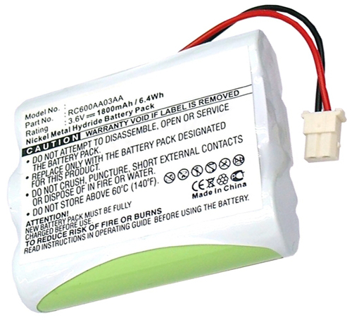 Synergy Digital Credit Card Reader Battery, Compatible with Sagem RC600AA03AA Credit Card Reader Battery (Ni-MH, 3.6V, 1800mAh)
