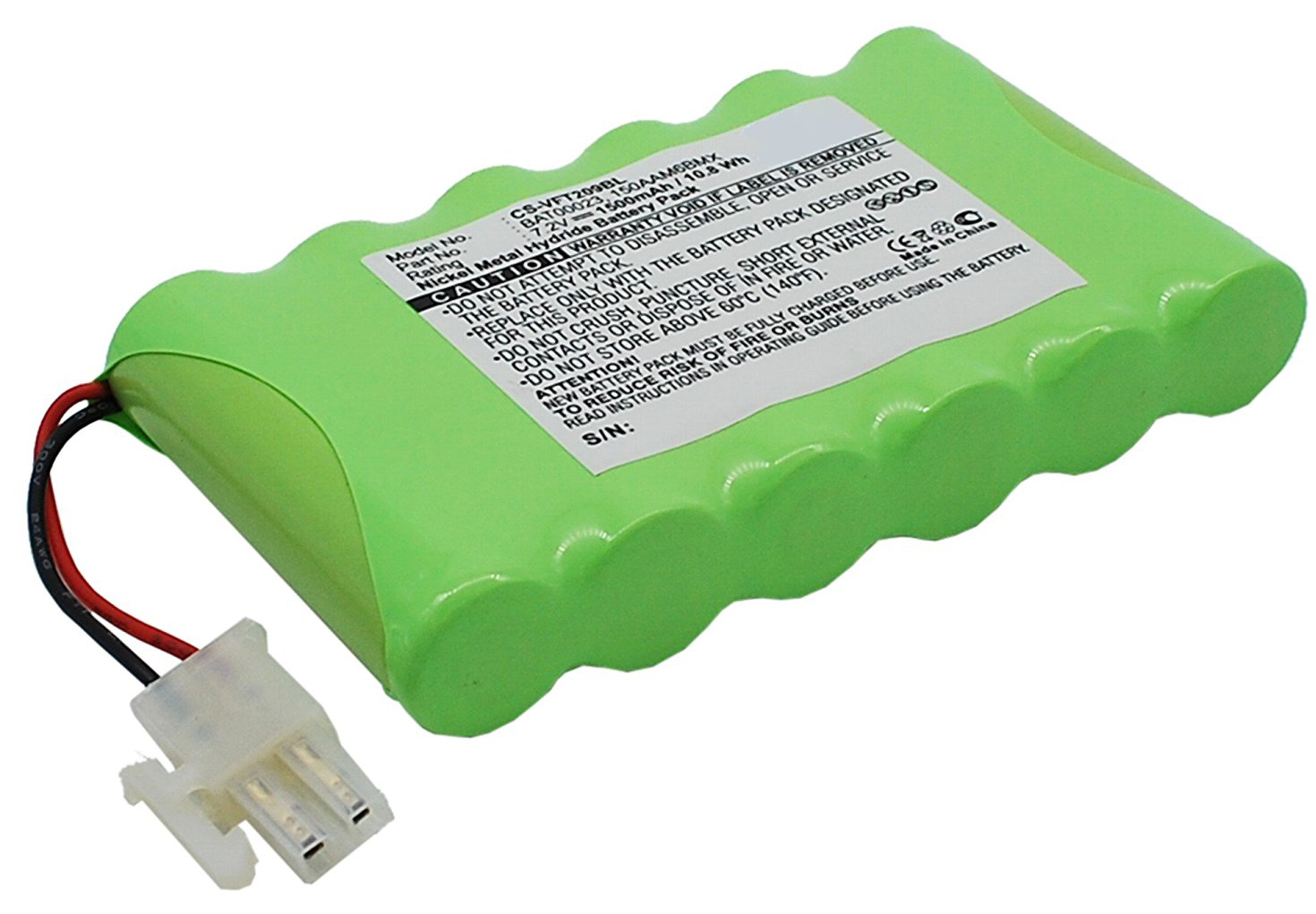 Synergy Digital Credit Card Reader Battery, Compatible with Verifone BAT00023 Credit Card Reader Battery (Ni-MH, 7.2V, 1500mAh)