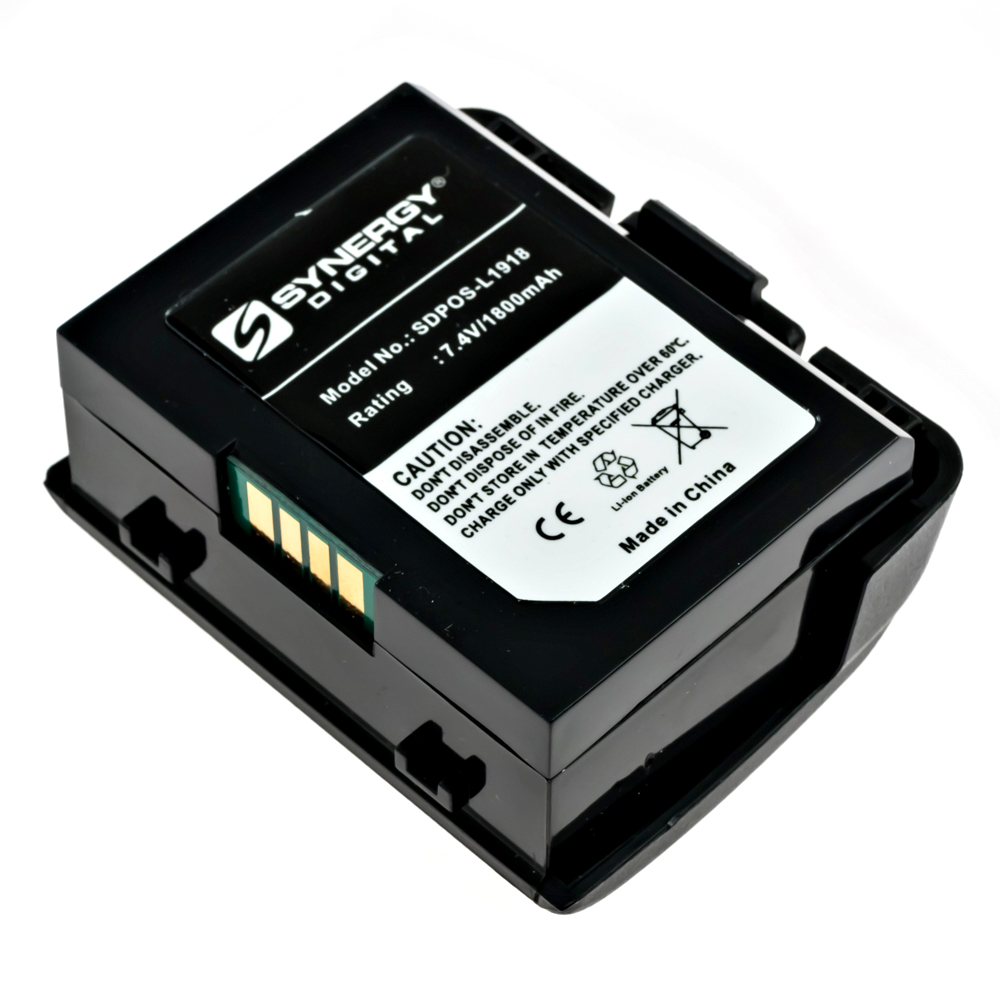 Synergy Digital Credit Card Reader Battery, Compatible with VeriFone BPK268-001-01-A Credit Card Reader Battery (Li-ion, 7.4V, 1800mAh)