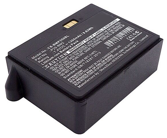 Synergy Digital Credit Card Reader Battery, Compatible with Blue P25-BM2 Credit Card Reader Battery (Li-ion, 7.4V, 1300mAh)