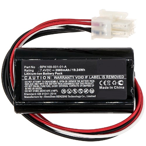Synergy Digital Credit Card Reader Battery, Compatible with VeriFone BPK169-001-01-A Credit Card Reader Battery (7.4V, Li-ion, 2600mAh)