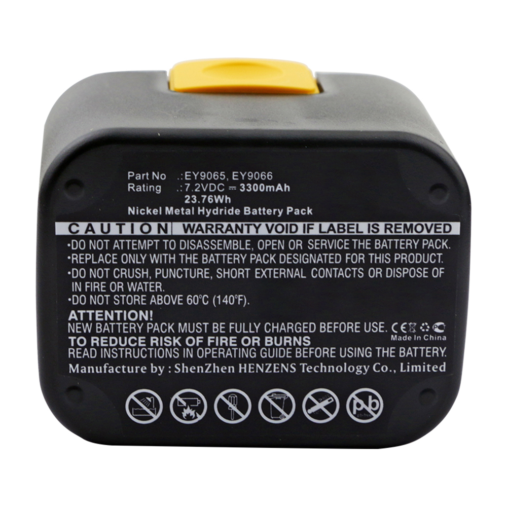 Synergy Digital Power Tool Battery, Compatible with EY6198B Power Tool Battery (7.2V, Ni-MH, 3300mAh)