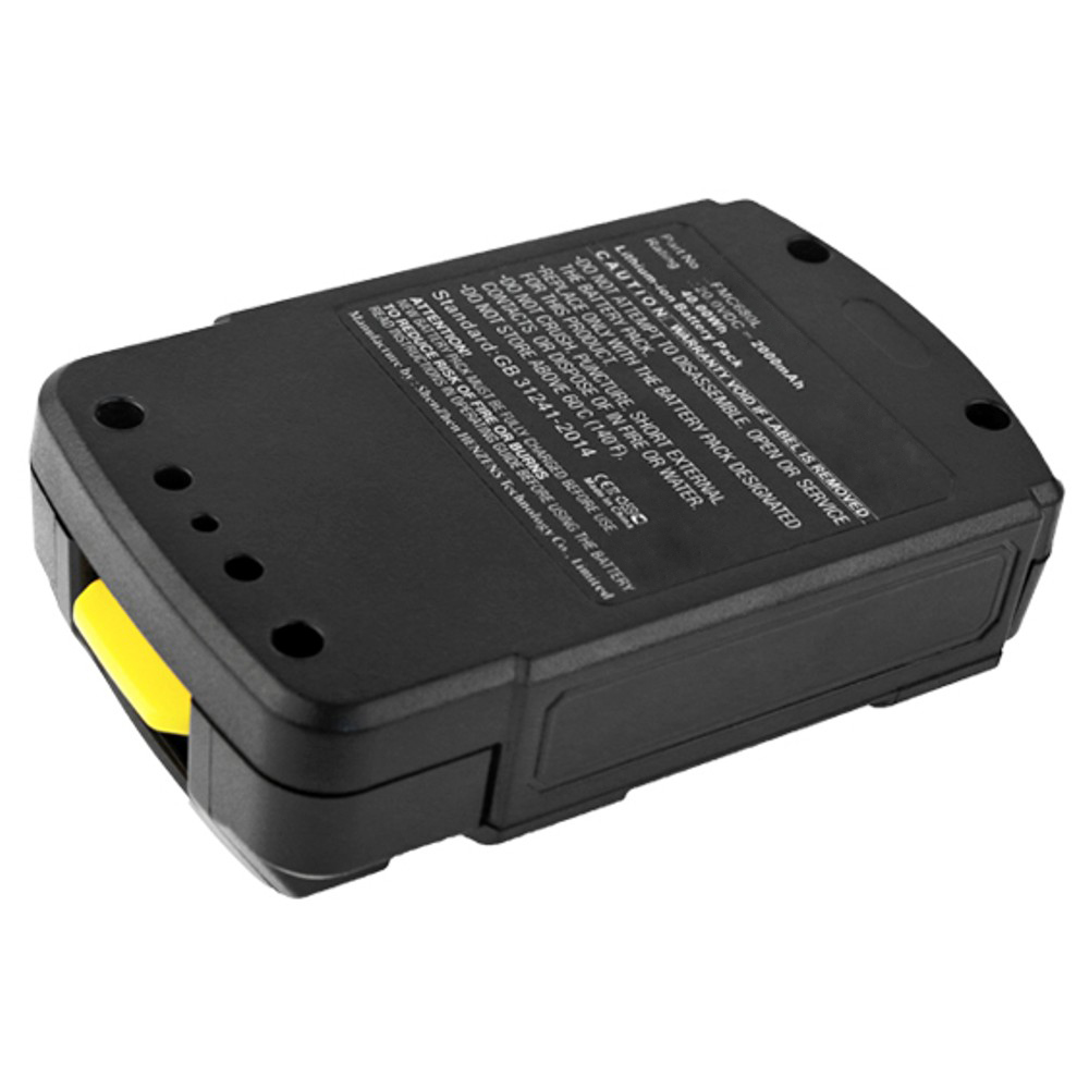 Synergy Digital Power Tool Battery, Compatible with Stanley FMC680L Power Tool Battery (Li-ion, 20V, 2000mAh)