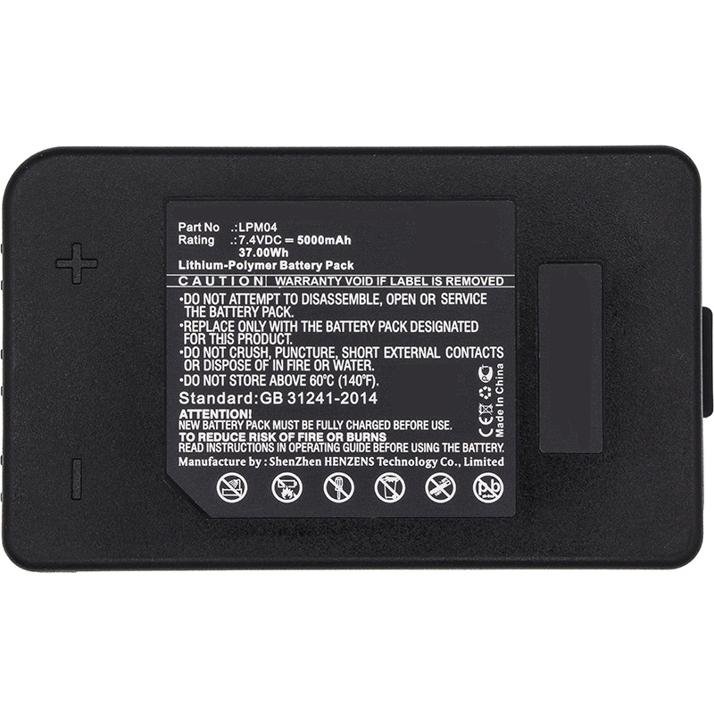 Synergy Digital Remote Control Battery, Compatible with Autec LPM04, R0BATT00E12A0 Remote Control Battery (7.4, Li-Polymer, 5000mAh)