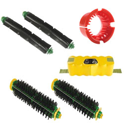 Roomba 500 Series Accessory Kit - Includes A Battery, 2 Beater Brush, 2 Bristle Brush & A Bristle Brush Cleaning Tool - iRobot Replacement Battery & Brushes Kit