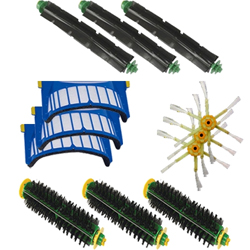 Roomba 500 Series Accessory Kit - Includes 3 Beater Brushs, 3 Bristle Brushes, 3 Filters, 3 Side Brushes - iRobot Replacement Filters & Brushes Kit