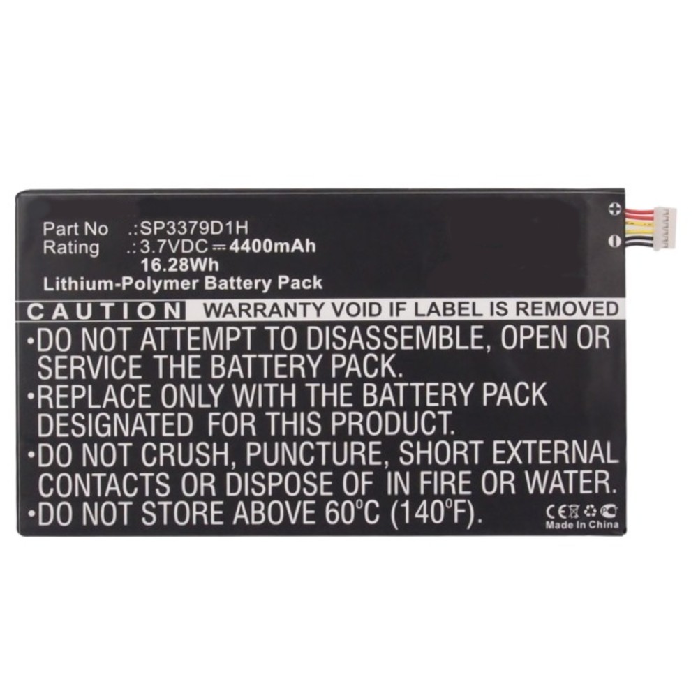 Synergy Digital Tablet Battery, Compatible with Samsung Galaxy Tab 3, Galaxy Tab 3 8.0, Galaxy Tab3, SM-T310, SM-T310 Galaxy Tab 3 8.0 WiFi, SM-T311, SM-T311 Galaxy Tab 3 8.0 3G, SM-T3110, SM-T315, SM-T315 Galaxy Tab 3 8.0 LTE Tablet Battery (3.7V, Li-Pol, 4400mAh)