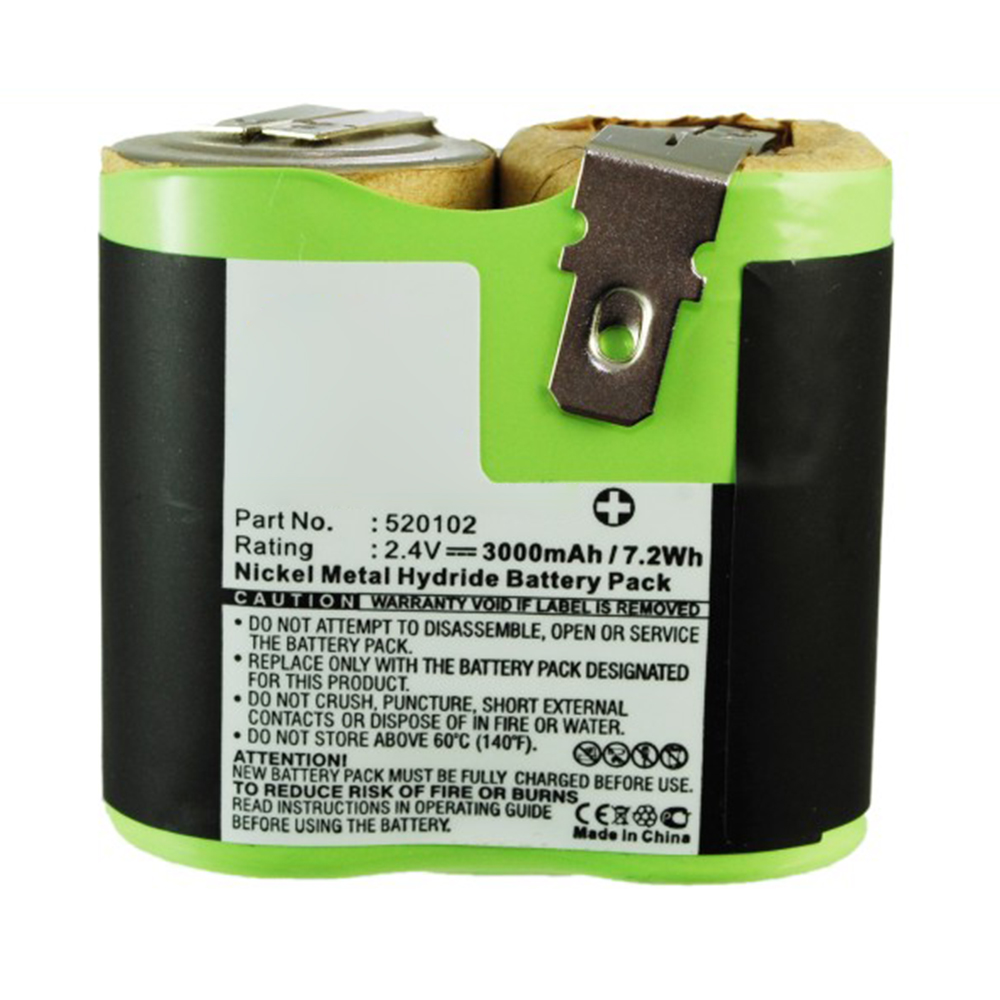 Synergy Digital Vacuum Cleaner Battery, Compatible with Black & Decker 520102 Vacuum Cleaner Battery (Ni-MH, 2.4V, 3000mAh)