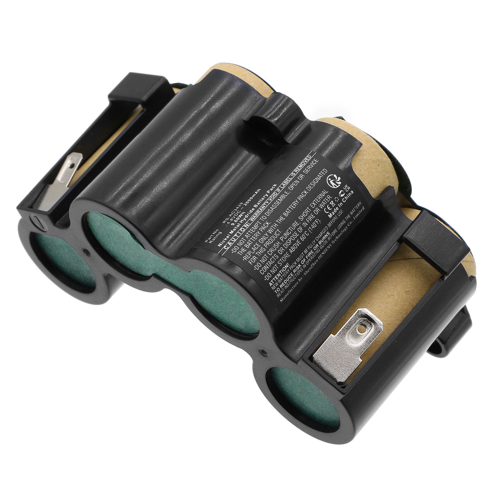 Synergy Digital Vacuum Cleaner Battery, Compatible with Rowenta RS-AC3429 Vacuum Cleaner Battery (Ni-MH, 4.8V, 2000mAh)
