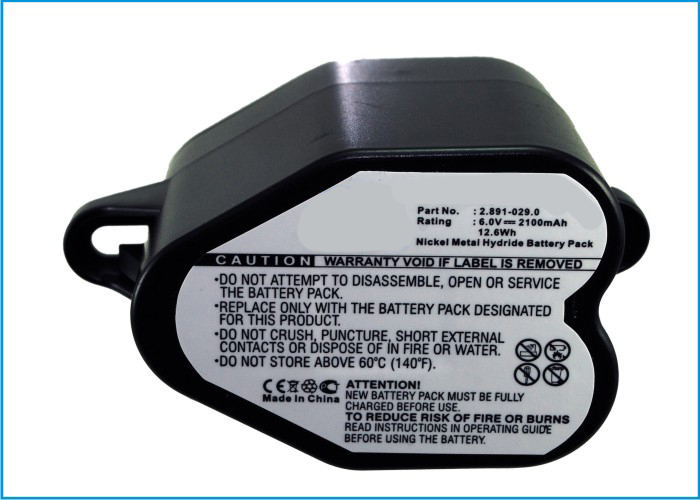 Synergy Digital Vacuum Cleaners Battery, Compatible with Karcher 2.891-029.0 Vacuum Cleaners Battery (6V, Ni-MH, 2100mAh)