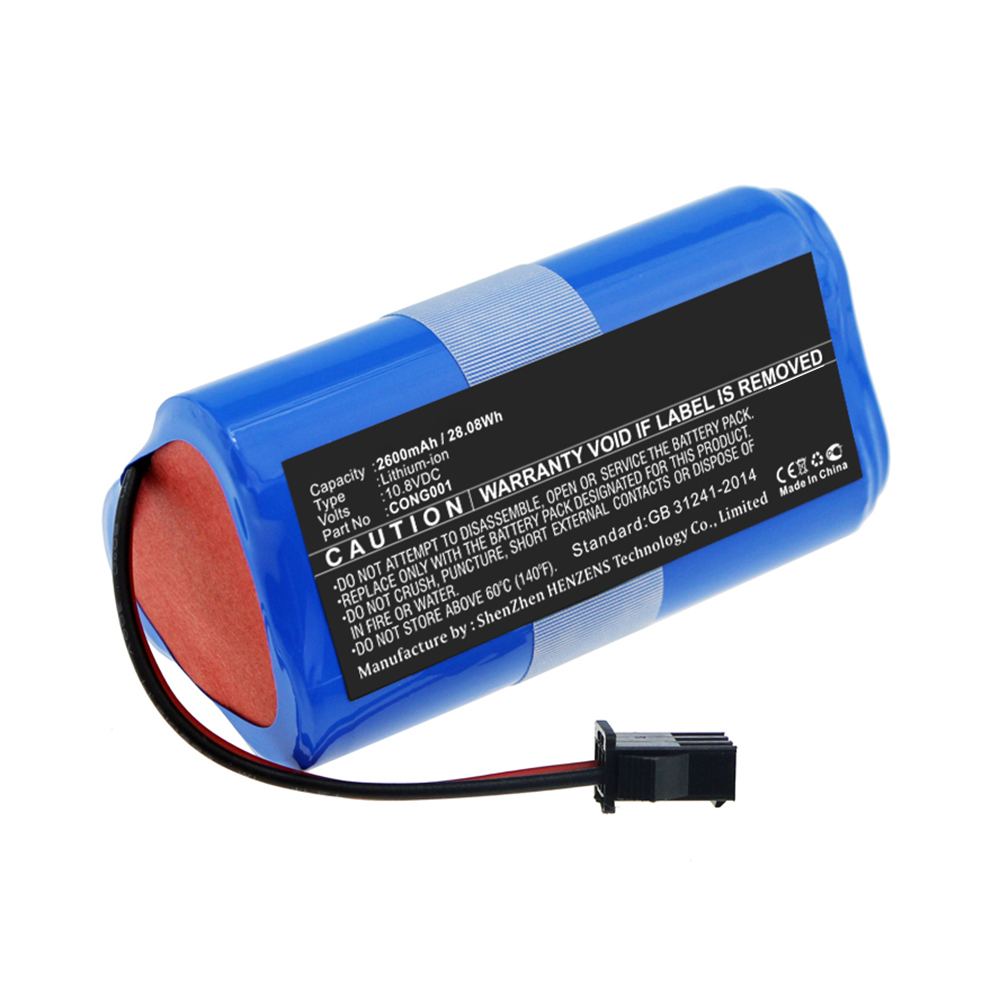 Synergy Digital Vacuum Cleaner Battery, Compatible with CECOTEC CONG0001 Vacuum Cleaner Battery (Li-ion, 10.8V, 2600mAh)