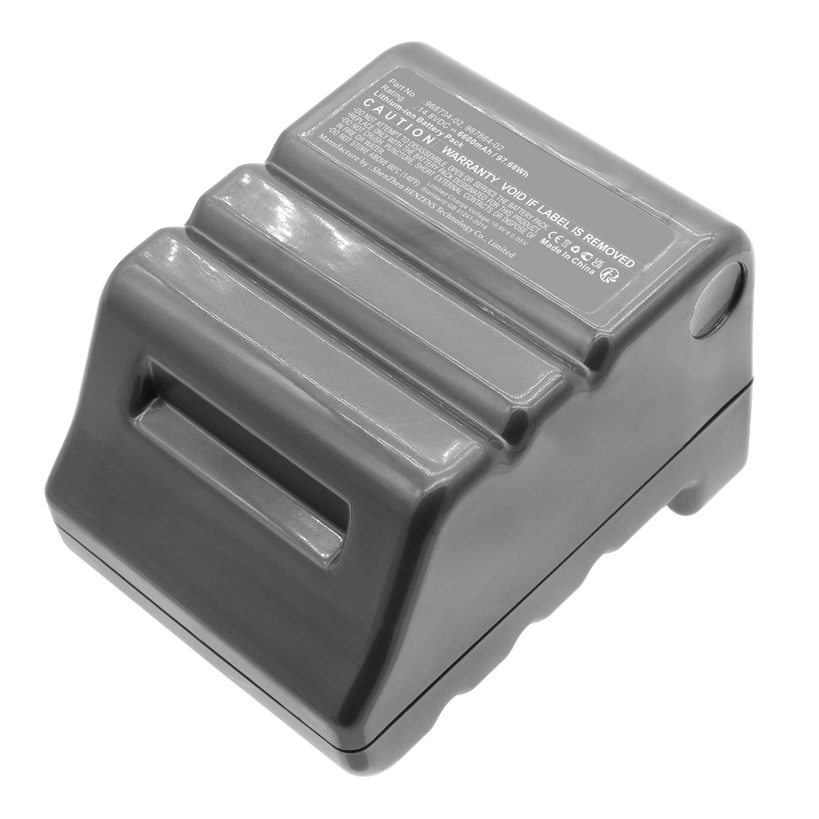 Synergy Digital Vacuum Cleaner Battery, Compatible with Dyson 967864-02 Vacuum Cleaner Battery (Li-ion, 14.8V, 6600mAh)