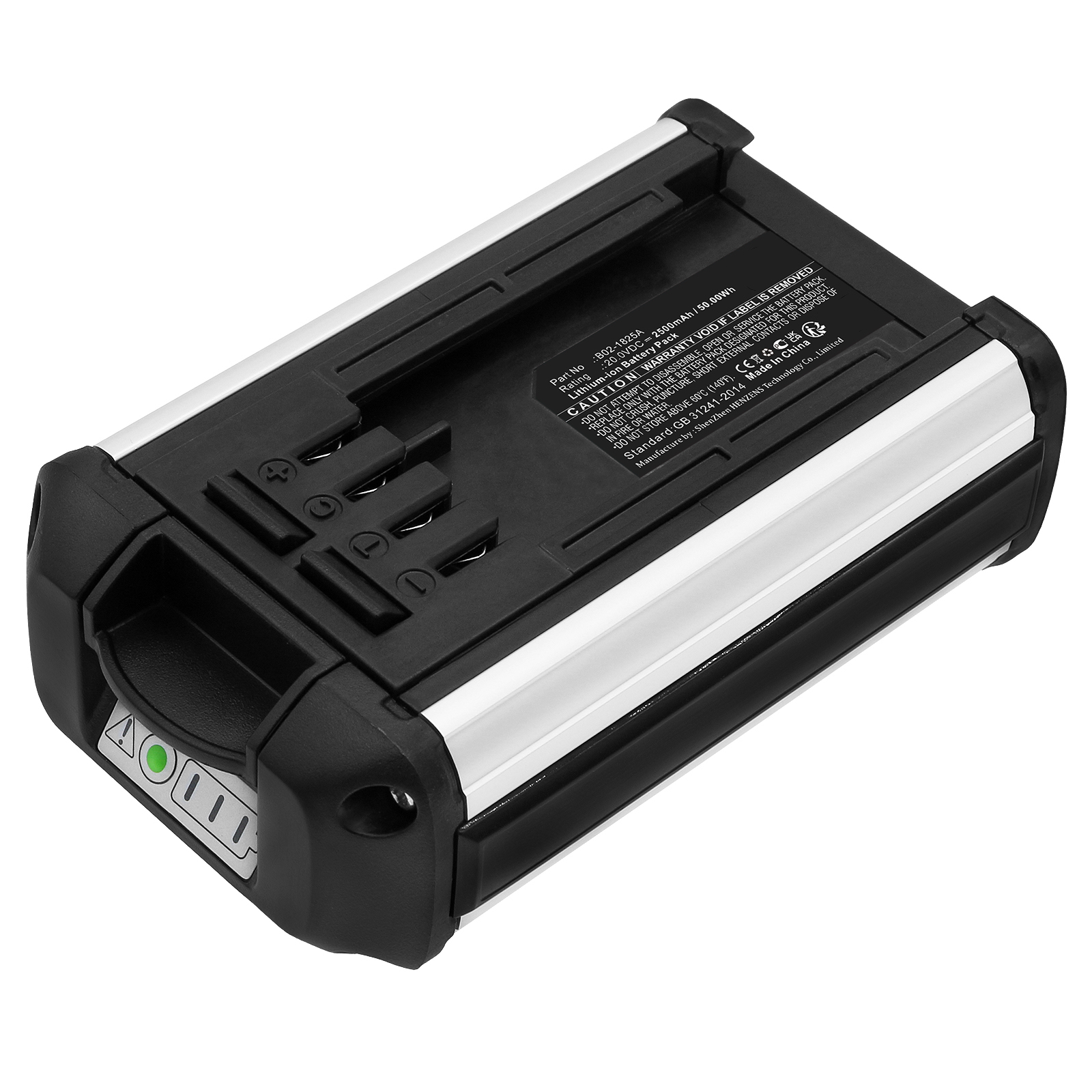 Synergy Digital Vacuum Cleaner Battery, Compatible with Jimmy B02-1825A Vacuum Cleaner Battery (Li-ion, 20V, 2500mAh)