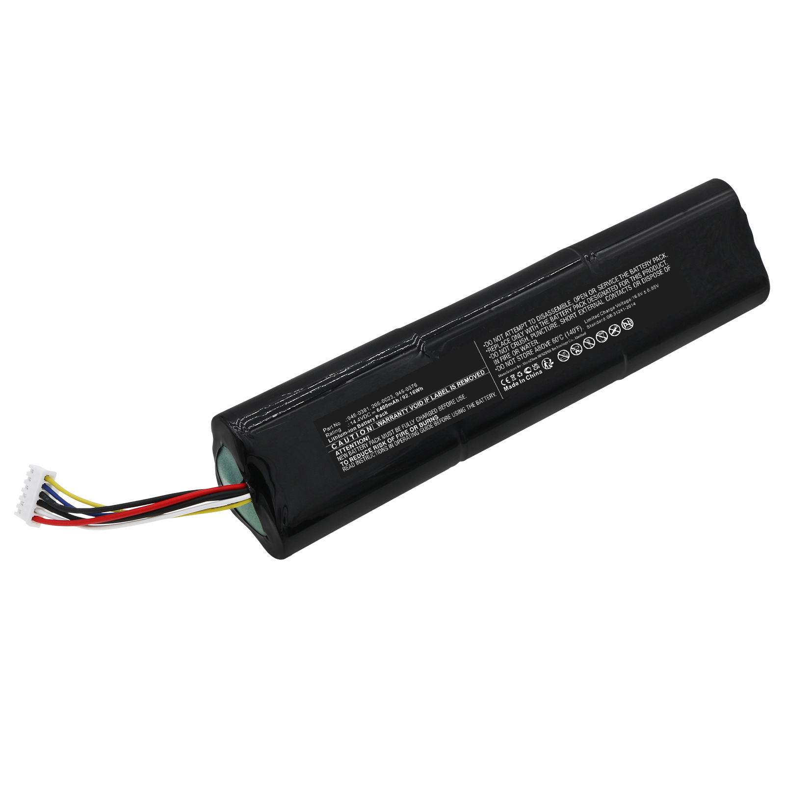 Synergy Digital Vacuum Cleaner Battery, Compatible with Neato 205-0021 Vacuum Cleaner Battery (Li-ion, 14.4V, 6400mAh)