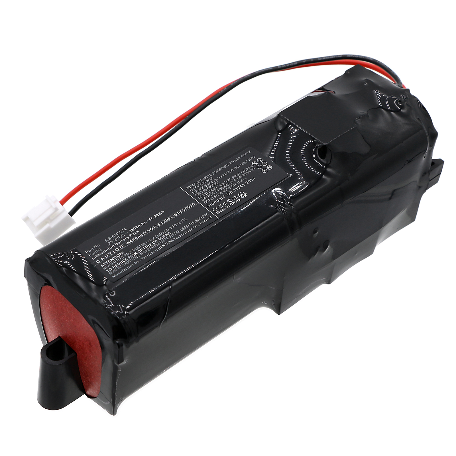 Synergy Digital Vacuum Cleaner Battery, Compatible with Rowenta RS-2230001688 Vacuum Cleaner Battery (Li-ion, 25.2V, 3500mAh)