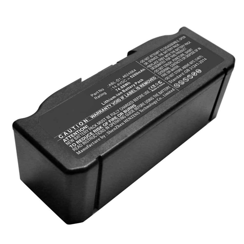 Synergy Digital Vacuum Cleaner Battery, Compatible with iRobot 4624864, ABL-D1 Vacuum Cleaner Battery (14.4, Li-ion, 5200mAh)